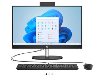 All-in-One computer. Product: HP Essential All-in-One Computer Screen Size: 23.8" FHD Key Specs: AMD Ryzen 3, 8 GB RAM, 512 GB SSD