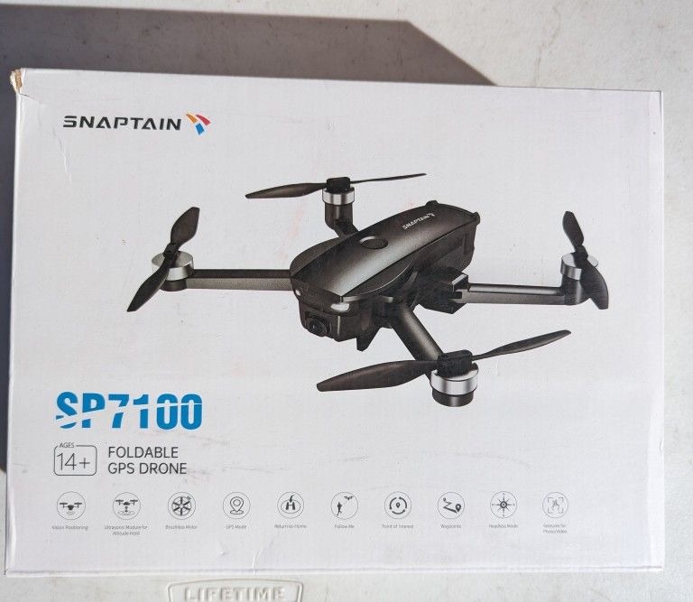 SNAPTAIN SP7100 Foldable GPS Drone For Adults, 4K HD Video, Smart