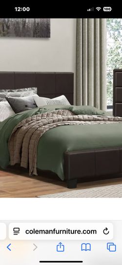 High End Upholstered Headboard, Well Made , Footboard & Rails