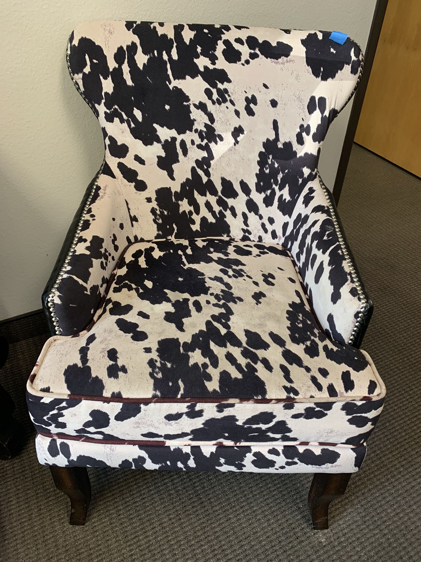 Cow print armchair 