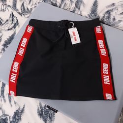 Full Send Jacquard Logo skirt