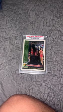 Michael Jordan Game Used Swatch Chicago Bulls Card
