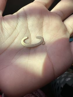 Real Gold 10 Karats Letter C 