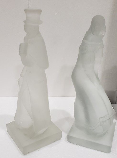 Japanese Frosted Glass Set Of Two