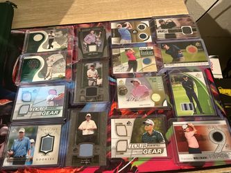 Upper Deck Golf PGA Tour numbered cards, Autographs and Game worn thread cards!