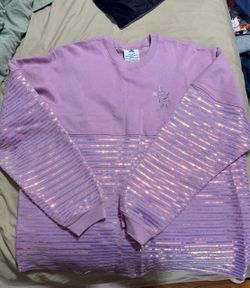 Disneyland Sequin Sweatshirt Purple