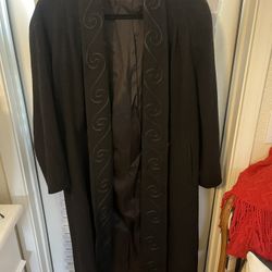 Black Wool Dress Coat