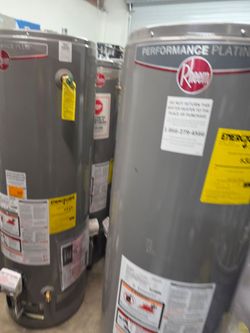 New Water Heater Rheem Performance Platinum
