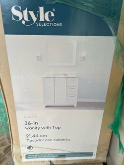 Style Selections Bathroom Vanity with top 36-inch