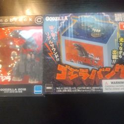 GODZILLA COIN BANK AND NONOBLOCK FIGURE $30 BOTH