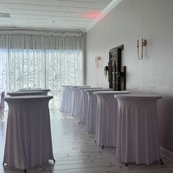 Cocktail Tables With Tablecloth 