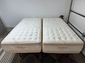 LIKE NEW! Saatva Rx Split King Mattress - Delivery Available