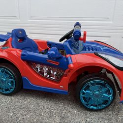 Dynacraft Spider-Man 6V Super Car, Battery Powered Ride-on with Lights and Sounds