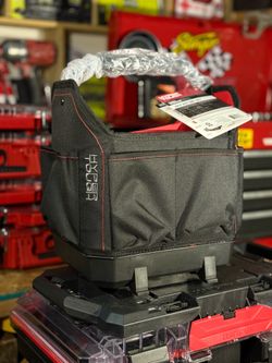 Hyper Tough Hyper Stack Half Size Tool Tote - Stackable Storage Organizer, Portable Handle