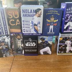 Colorado Rockies bobble heads 