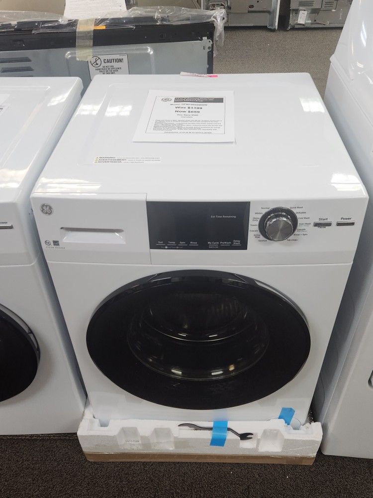 2.4 cu.ft Stackable White Front Loading Washing Machine with Steam, ENERGY STAR