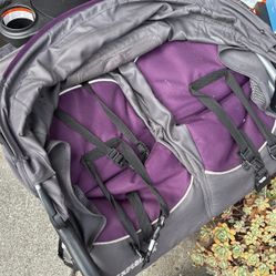 Baby Trend Plum And Grey Double Jogging Stroller