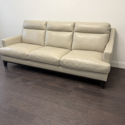 Modern Leather Sofa And Love Seat