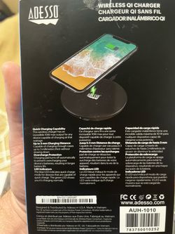 Adesso Wireless Qi Charger AUH-1010