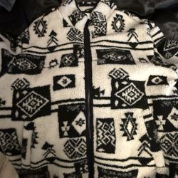 Top man fleece Zip down Jacket Size XL