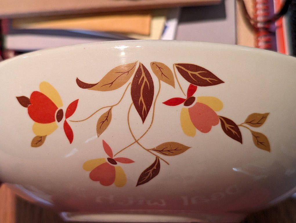 9" Vintage Hall's Autumn Bowl