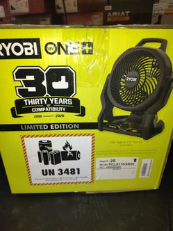 Ryobi 18V Hybrid 7.5" Fan Kit – Limited Edition