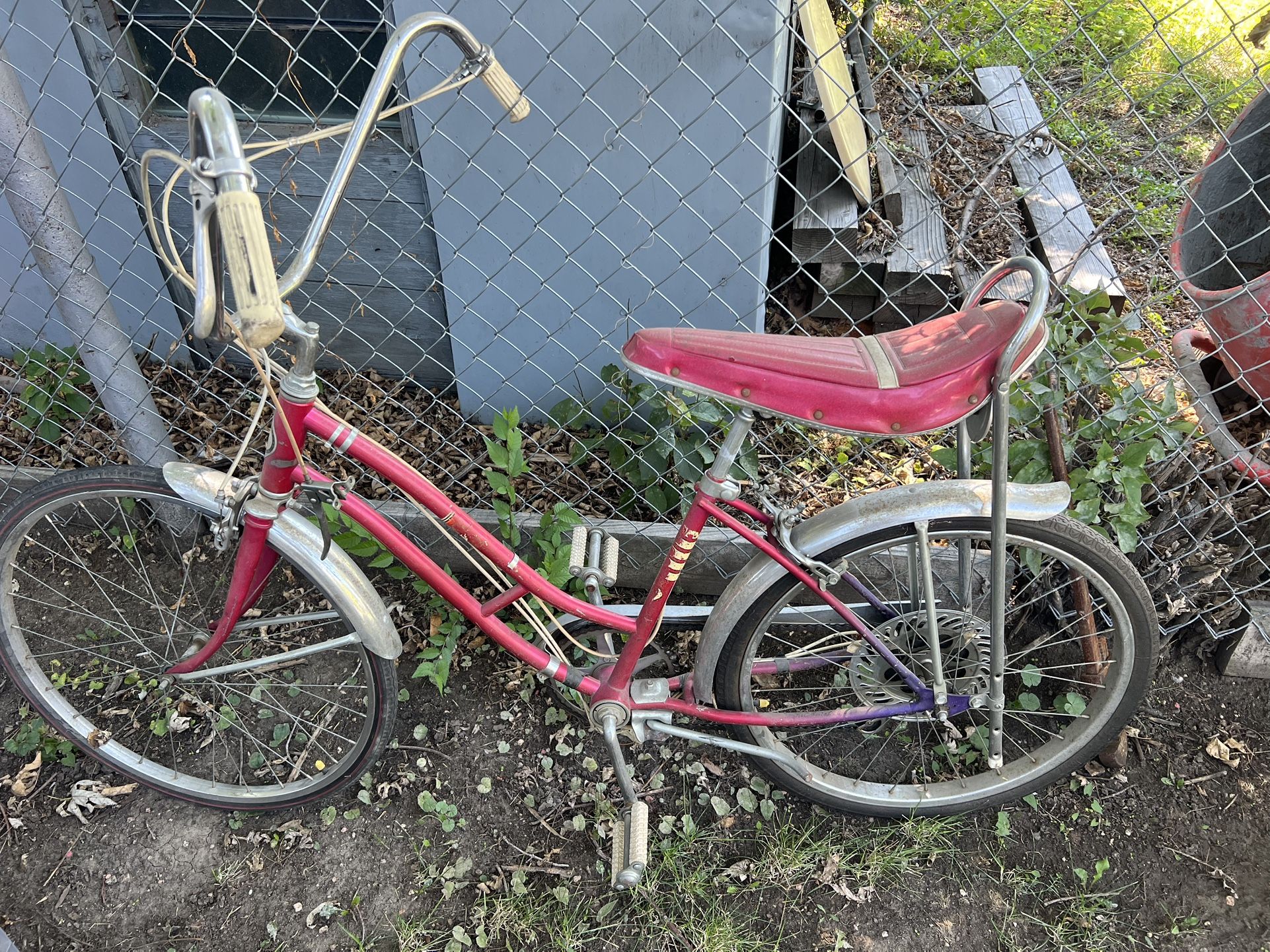 Vintage Girl’s Sears Spyder Banana Seat Bicycle Muscle Bike