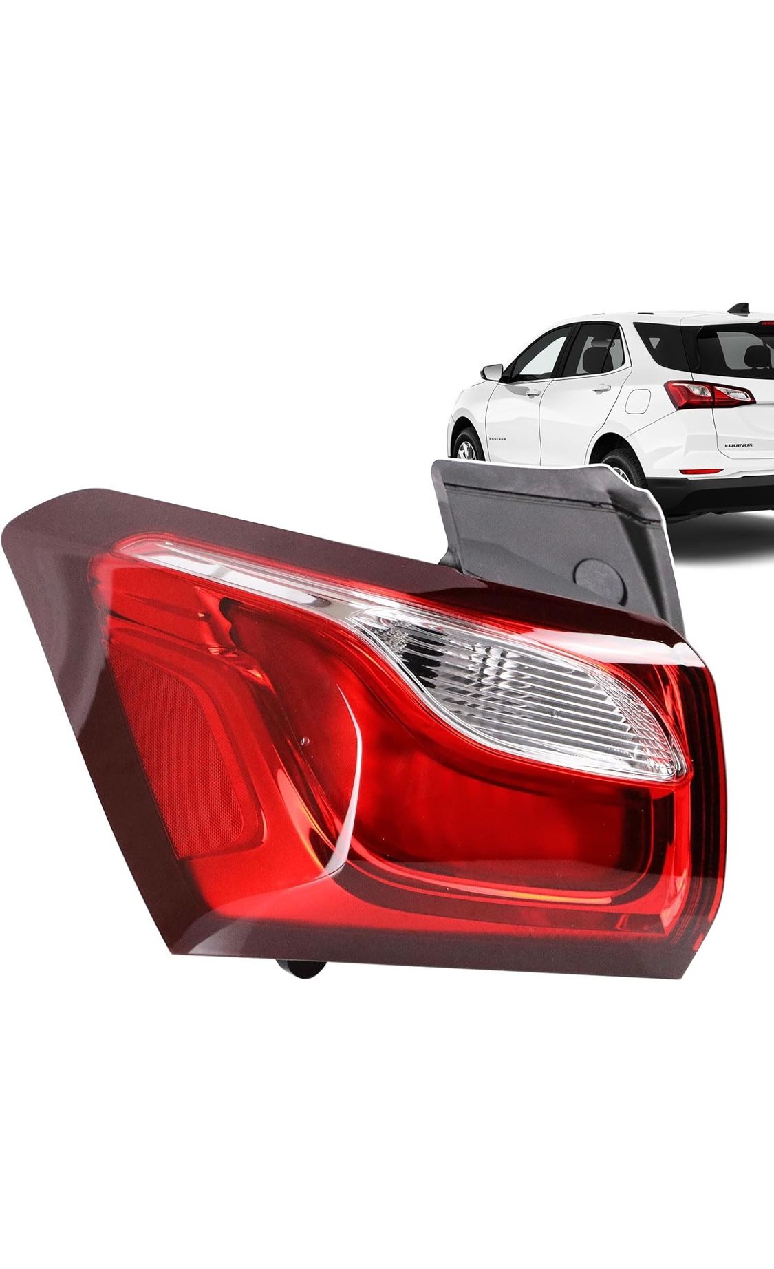 LED Tail Light Assembly Compatible with Chevy Equinox 2018 2019 2020 Left Driver Side Replace:(contact info removed)7