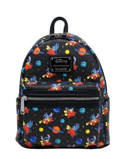 Loungefly Disney Lilo & Stitch in Space Allover Print Mini Backpack - 707 Street Exclusive