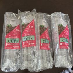 Coffee Cups Clear Plastic 