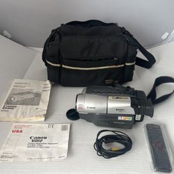 Canon ES400V 8mm Camcorder W/ Accessories  Tested 