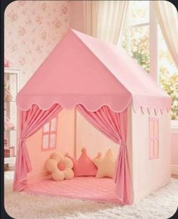 Girl Pink Cloth Tent