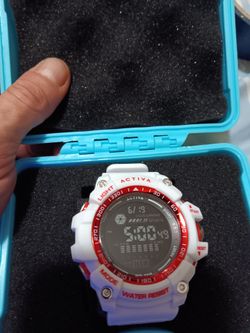 Activa Digital Sports Watch White and Red