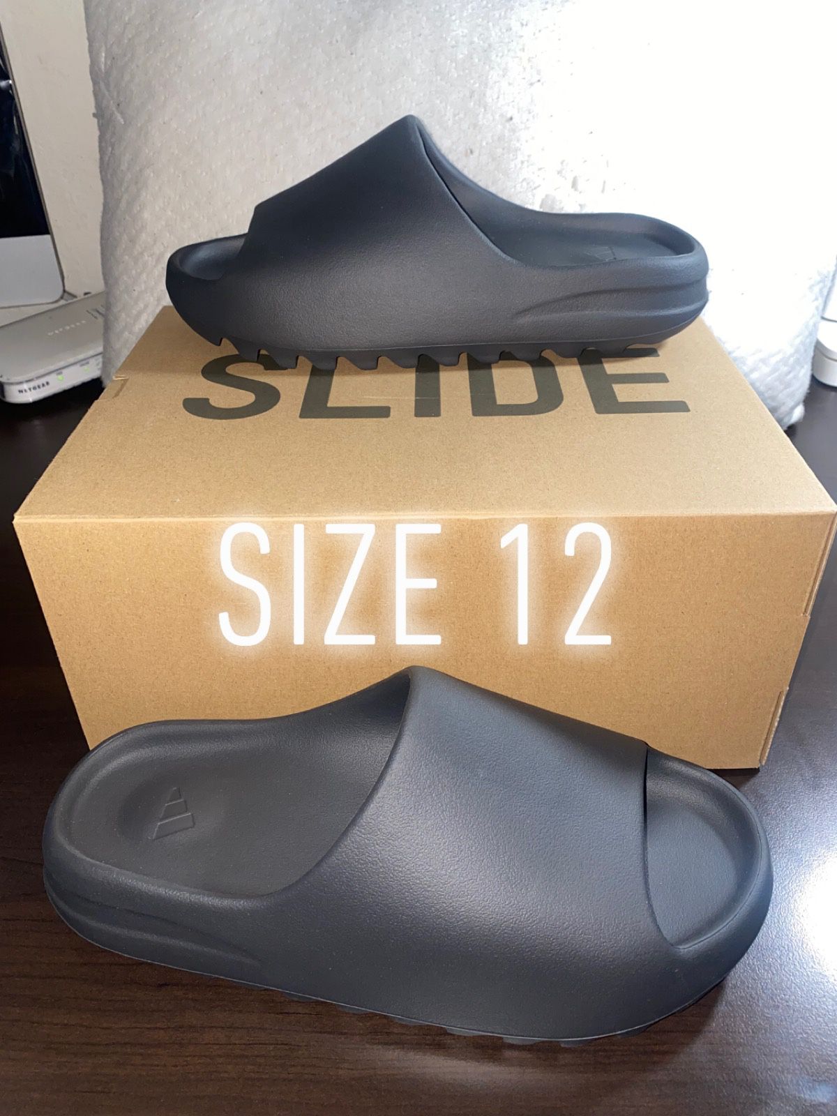 Adidas Yeezy Slide Onyx Size 12 ( HQ6448 )