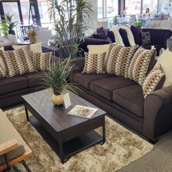 SALE!!! Sofa & Loveseat/ Made In The USA/ Different Colors & Materials Available 