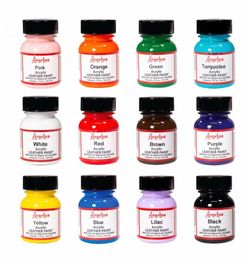 Angelus acrylic leather 1oz pk of 12