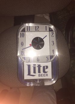 Miller light vintage clock