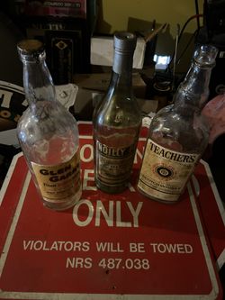 Early 1900 Vintage Whiskey Bottles