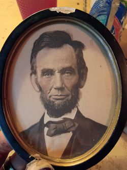 Real tin type photo