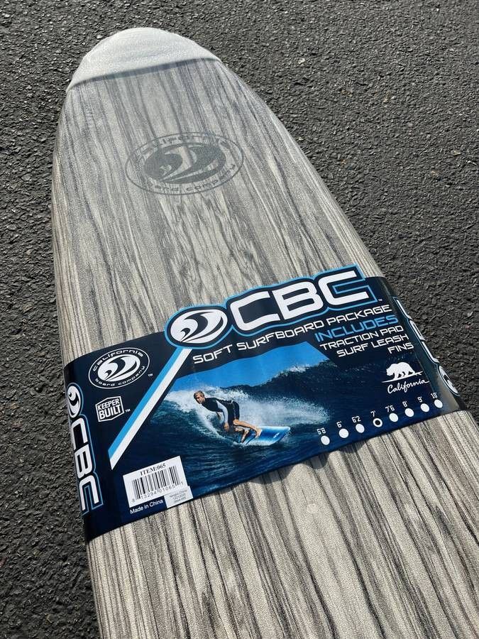NEW 7ft Soft Top Foam Surfboard 7'0 Foot Longboard Surf Board Like Wavestorm
