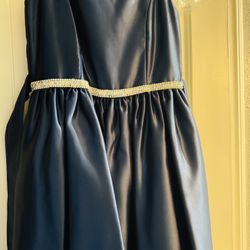 Girls Navy Blue Dress 