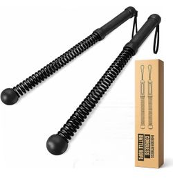 Cordless Battle Ropes – Ropeless Spring Workout Set – Home Gym HIIT