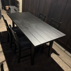 IKEA Solid Wood Dining Set 
