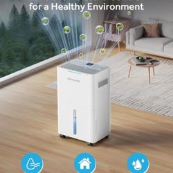 21 Pints Dehumidifier for Basement and Home, Quiet 3-Mode