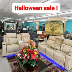modern 2 piece reclining sofa and loveseat