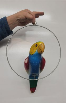 Cute Vintage Talavera Bird Handmade and Ceramic Mexican Pottery Hangs