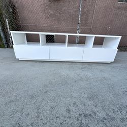 CB2 Chill Media Console Entertainment Center Tv Stand Cabinet Sideboard Credenza