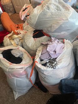 Women’s bags of clothes