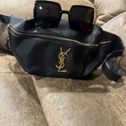 Bum bag and shades 