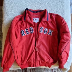 Large BOSTON RED SOX Authentic Majestic Zipper Jacket